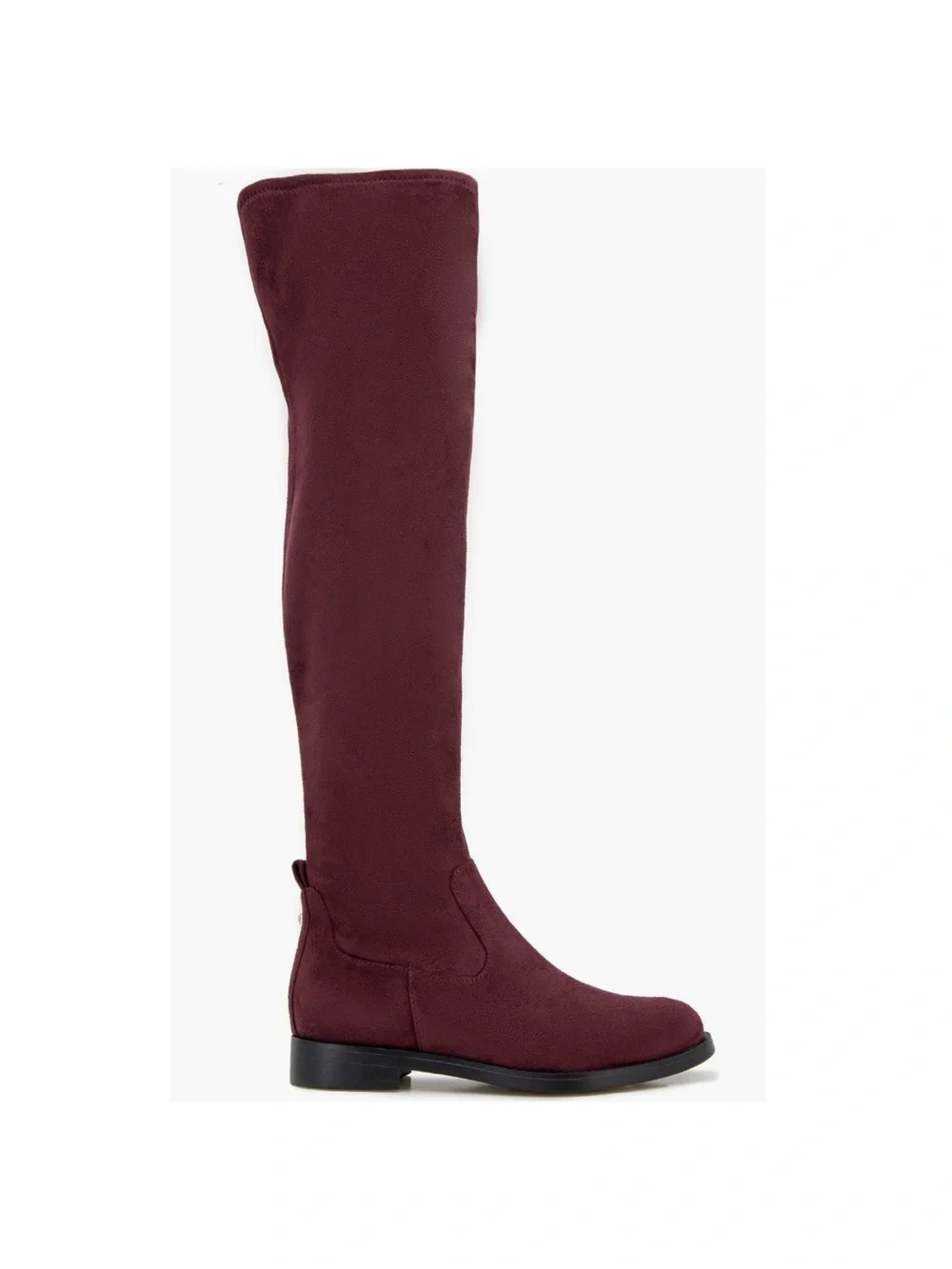 Reaction Kenneth Cole Windy Knee High Boots Burgundy Micro Suede Women’s Size 8